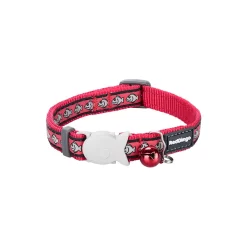 Red Dingo Cat Collar Reflective Fish Red