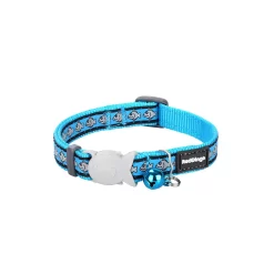 Red Dingo Cat Collar Reflective Fish Turquoise