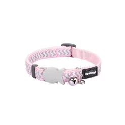 Red Dingo Cat Collar Reflective Ziggy Pink