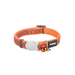 Red Dingo Cat Collar Snake Eyes Orange