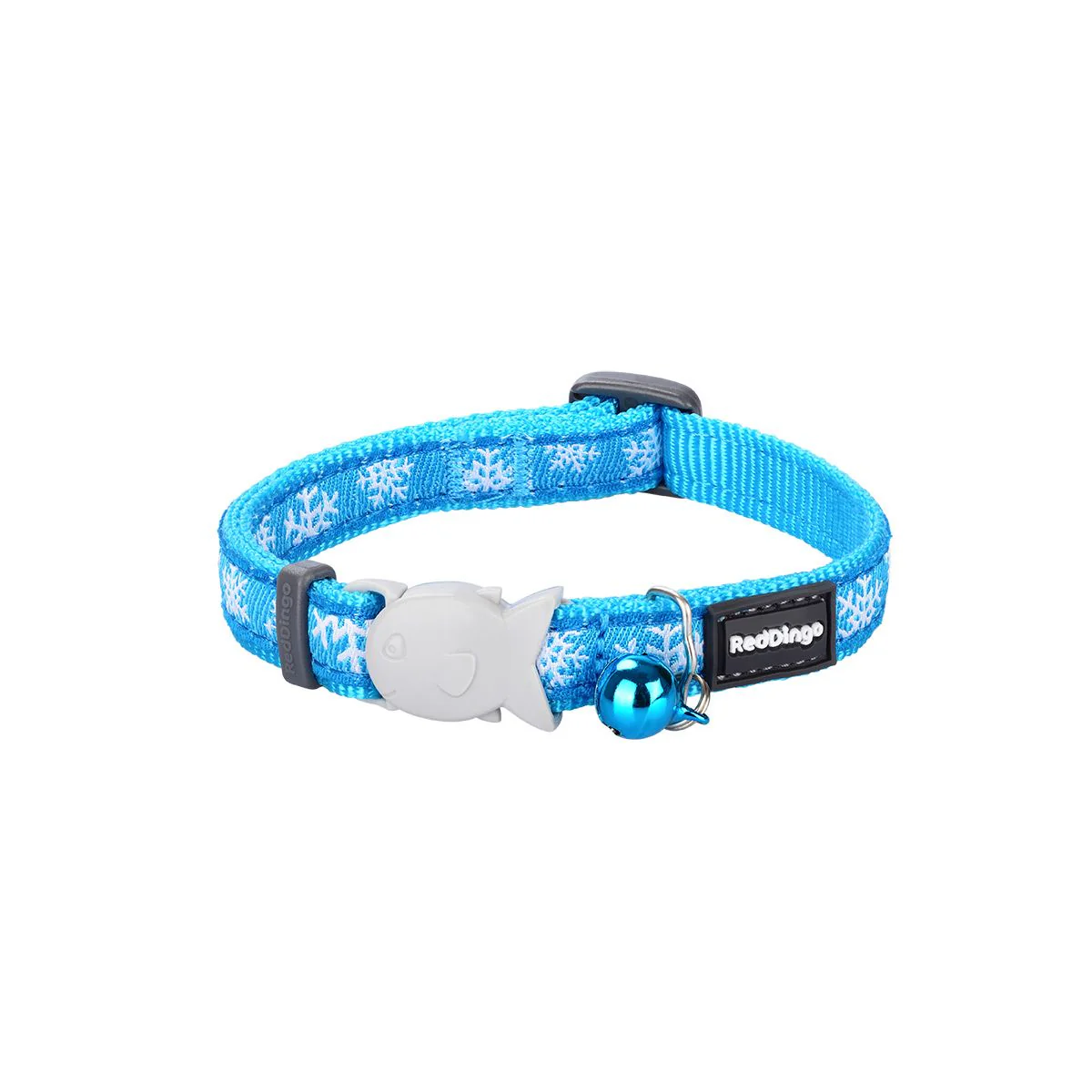 Red Dingo Cat Collar Snowflake Turquoise