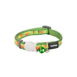Red Dingo Cat Collar Tropical Green