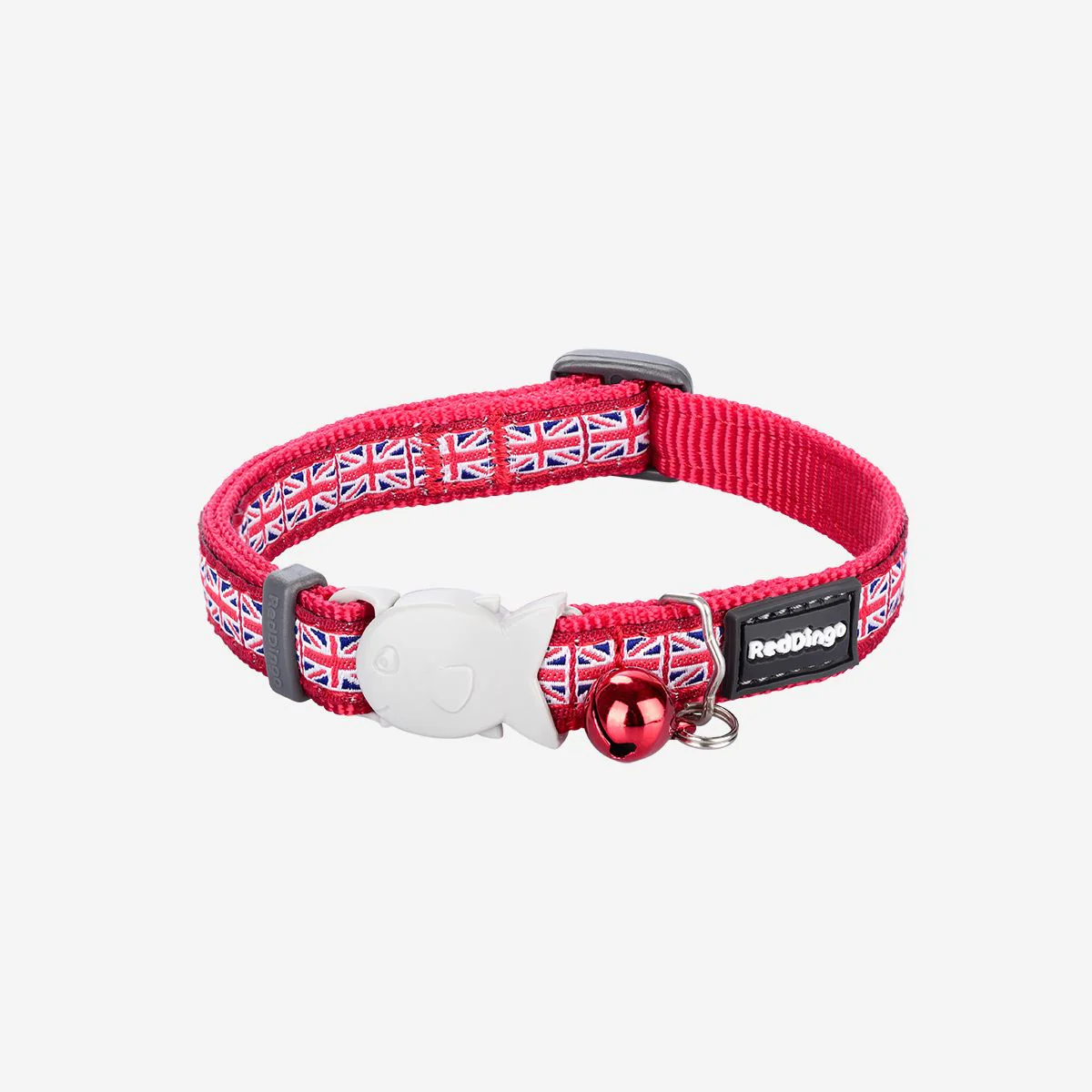 Red Dingo Cat Collar Union Jack Flag On Red - Image 4
