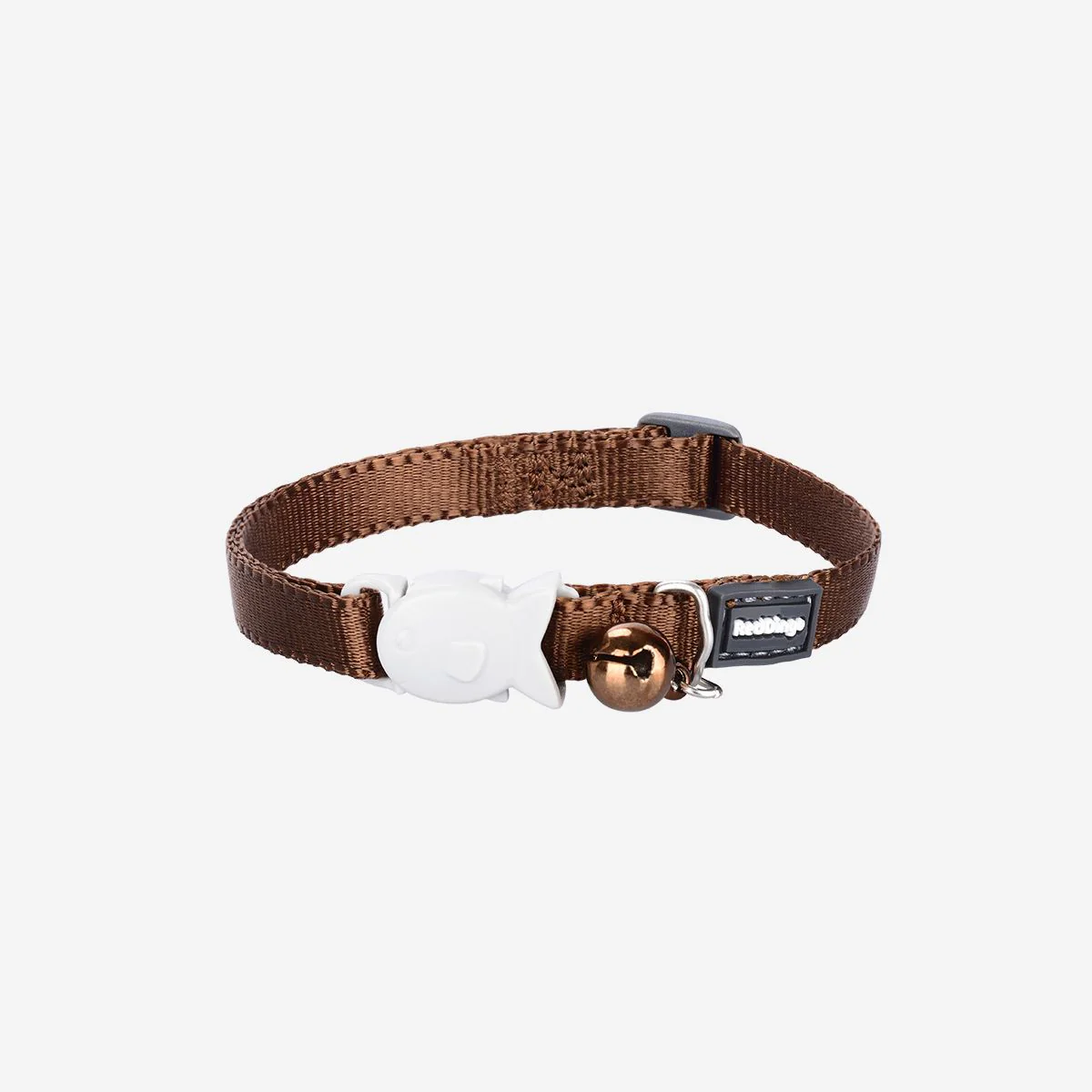 Red Dingo Kitten Collar Plain Brown - Image 4