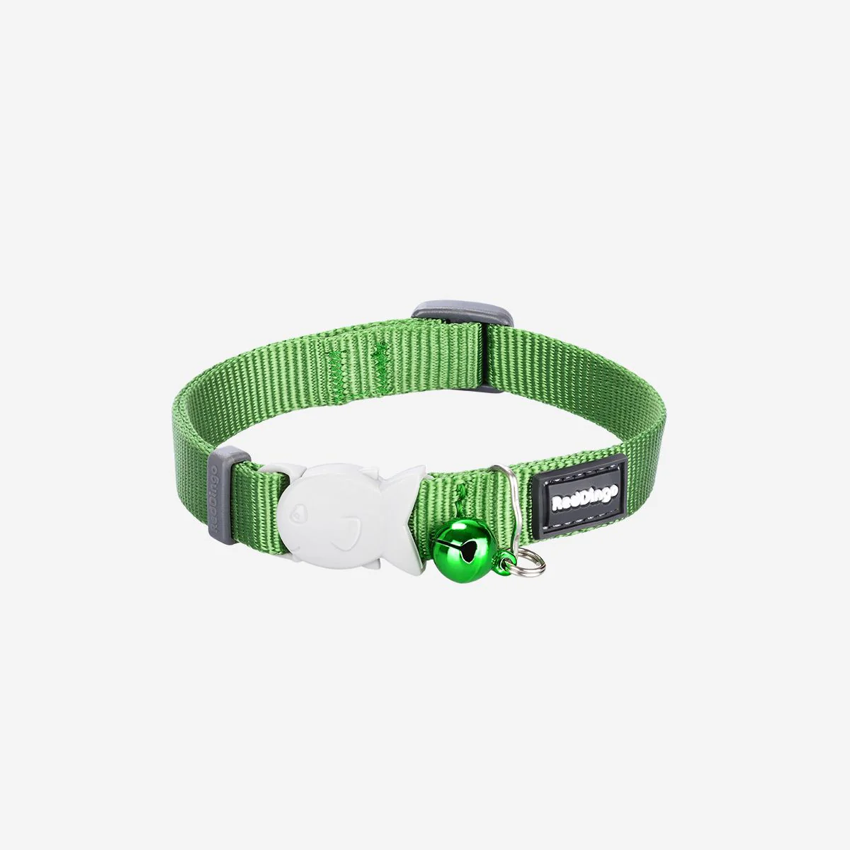 Red Dingo Cat Collar Plain Green - Image 4