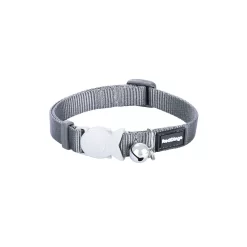 Red Dingo Cat Collar Plain Cool Grey