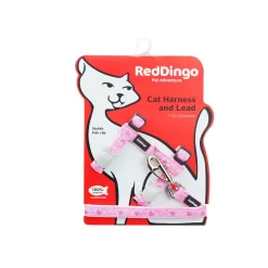 Red Dingo Cat Harness And Lead Breezy Love Pink