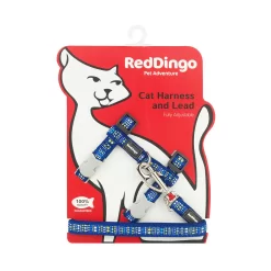 Red Dingo Cat Harness And Lead Lotzadotz Dark Blue