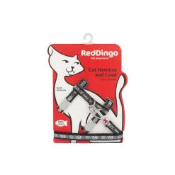 Red Dingo Cat Harness And Lead Paw Impressions Black