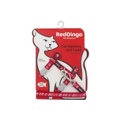 Red Dingo Cat Harness And Lead Pizzazz Red