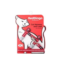 Red Dingo Cat Harness And Lead Reindeer Red