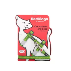 Red Dingo Cat Harness And Lead Safari Green