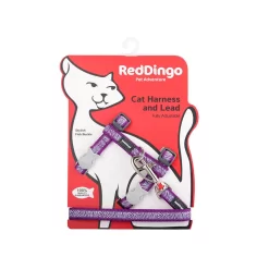 Red Dingo Cat Harness And Lead Safari Purple
