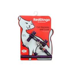 Red Dingo Cat Harness And Lead Skyline Black