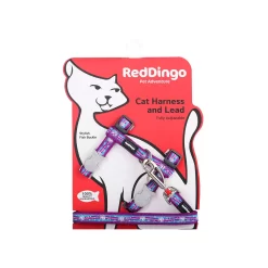 Red Dingo Cat Harness And Lead Unicorn Purple