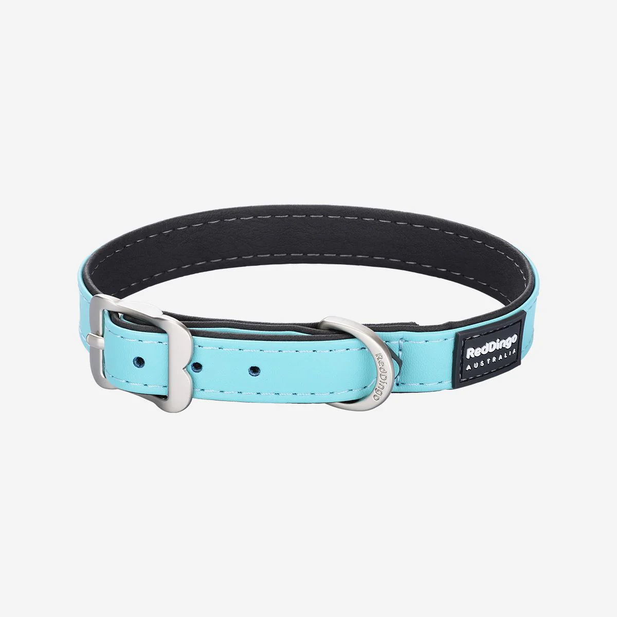 Red Dingo Dog Collar Vegan Leather Turquoise - Image 12