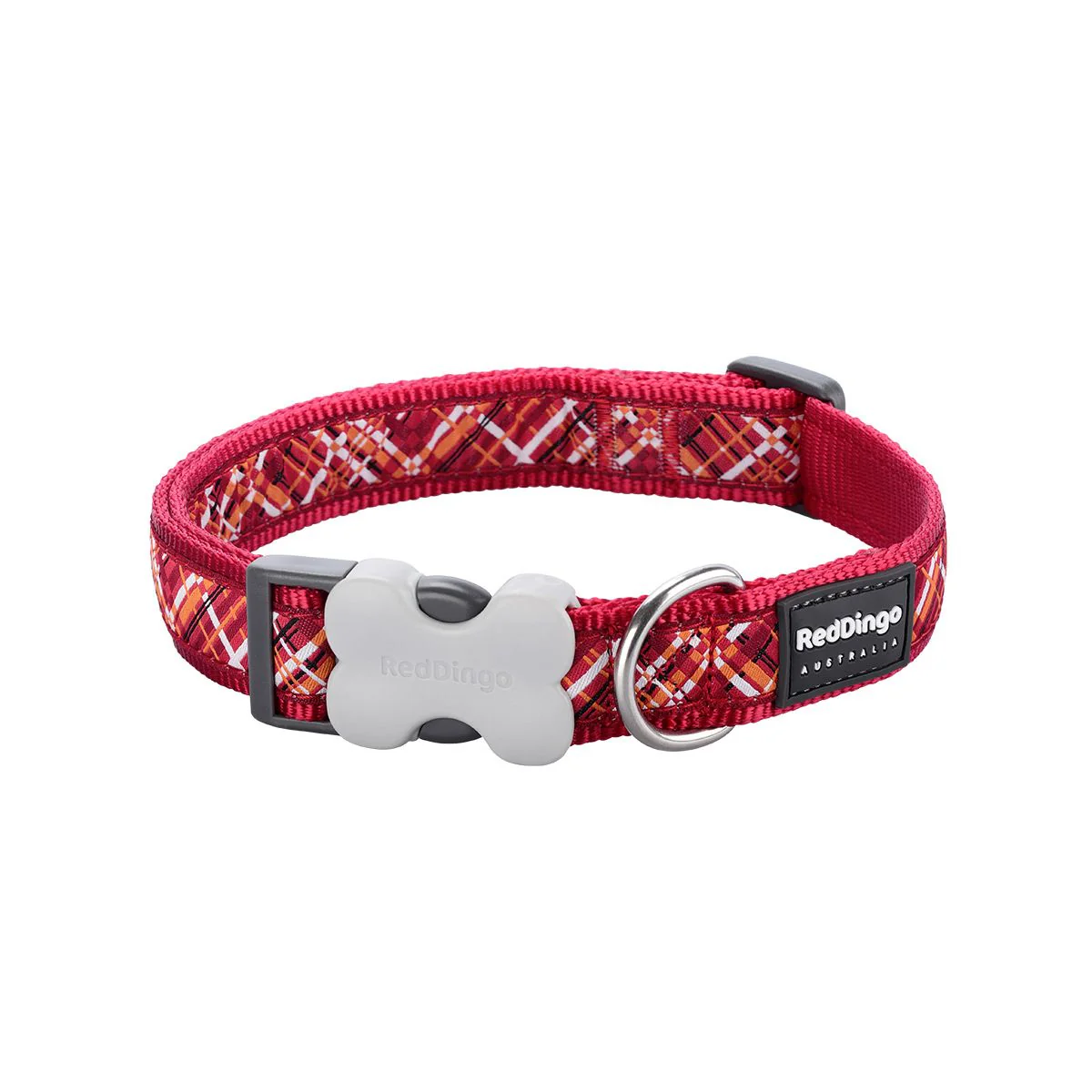 Red Dingo Dog Collar Flanno Red - Image 3