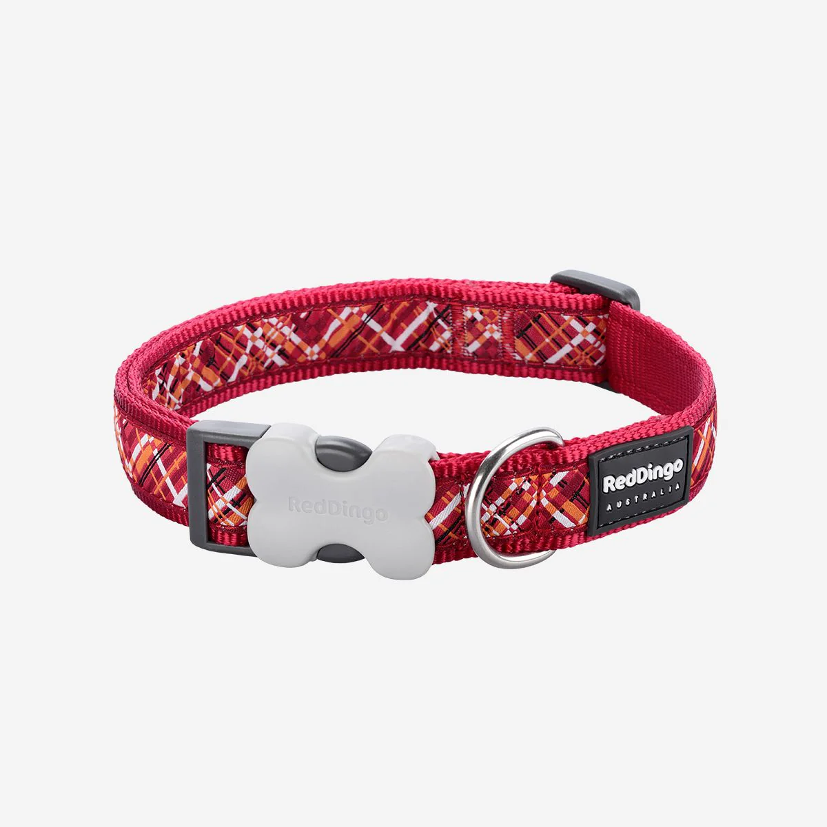 Red Dingo Dog Collar Flanno Red - Image 7