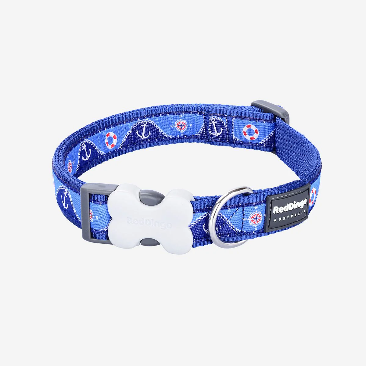 Red Dingo Dog Collar Nautical Dark Blue - Image 16