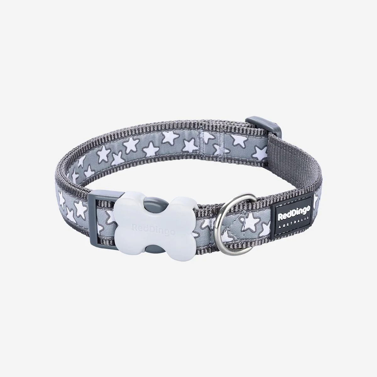 Red Dingo Dog Collar Stars Cool Grey - Image 10