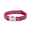 Red Dingo Dog Collar Stars White On Red