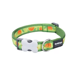 Red Dingo Dog Collar Tropical Green