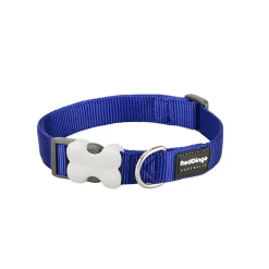 Red Dingo Dog Collar Plain Dark Blue
