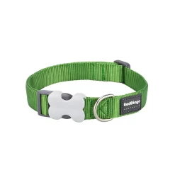 Red Dingo Dog Collar Plain Green