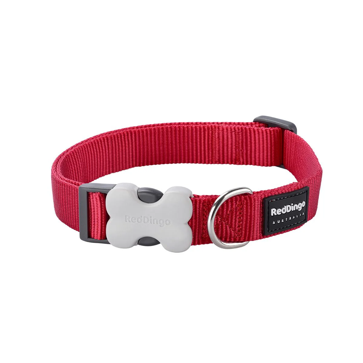 Red Dingo Dog Collar Plain Red - Image 8