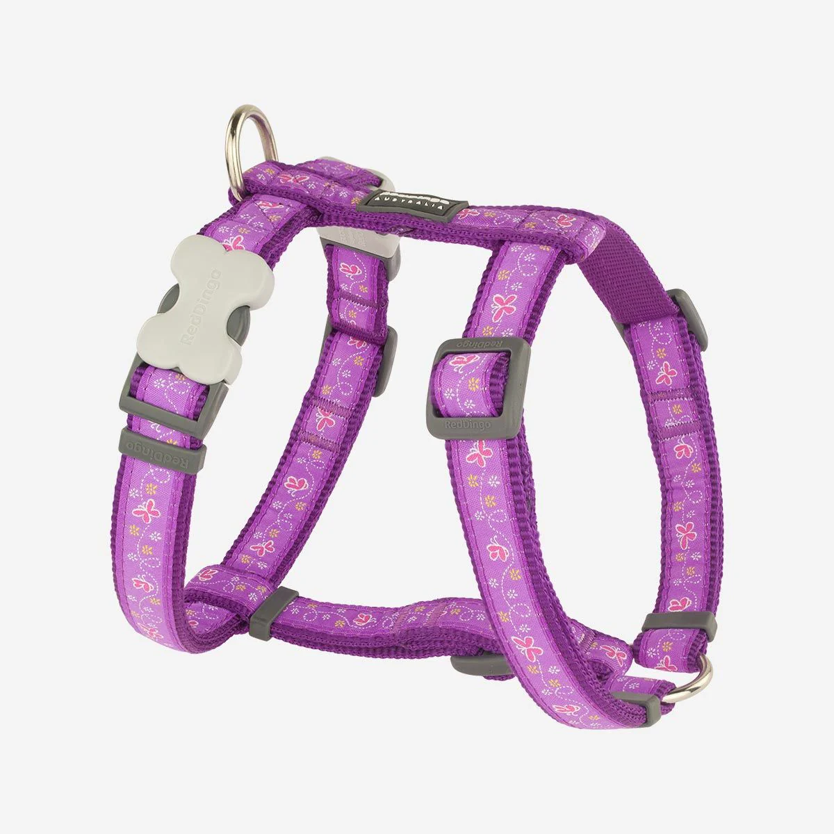 Red Dingo Dog Harness Butterfly Purple - Image 4