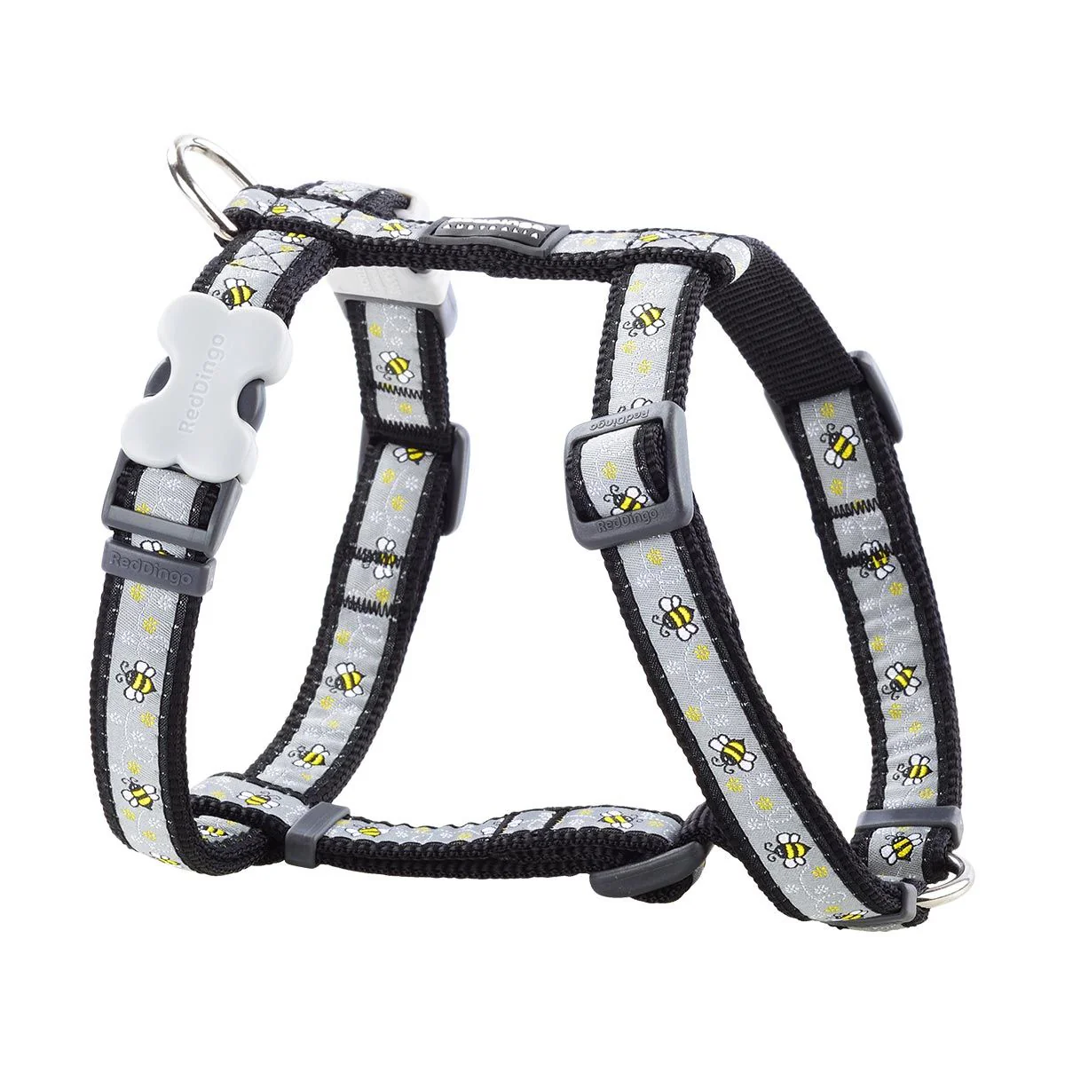 Red Dingo Dog Harness Bumble Bee Black