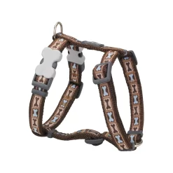 Red Dingo Dog Harness Bone Yard Brown