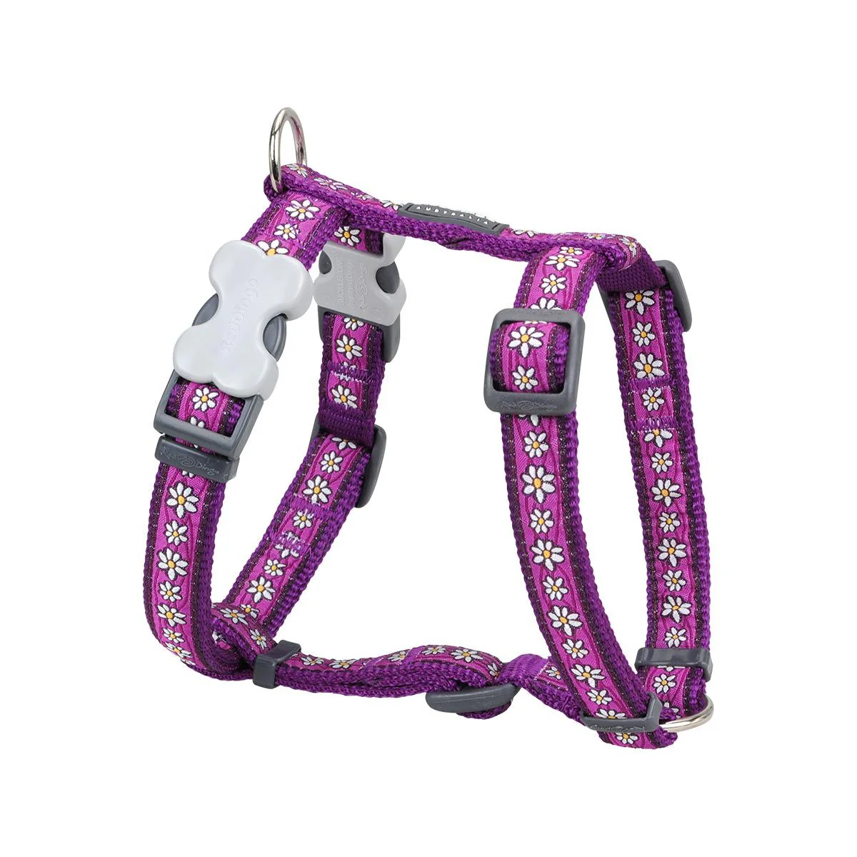 Red Dingo Dog Harness Daisy Chain Purple - Image 15