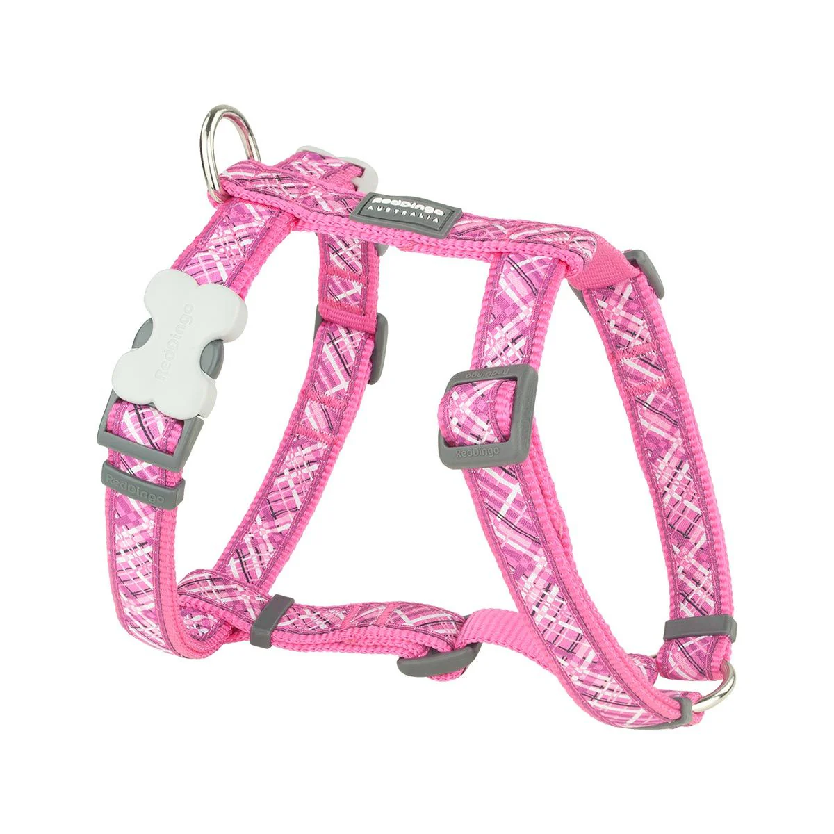 Red Dingo Dog Harness Flanno Hot Pink - Image 15