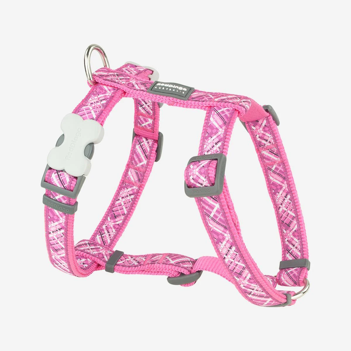 Red Dingo Dog Harness Flanno Hot Pink - Image 10