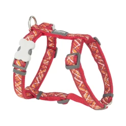 Red Dingo Dog Harness Flanno Red