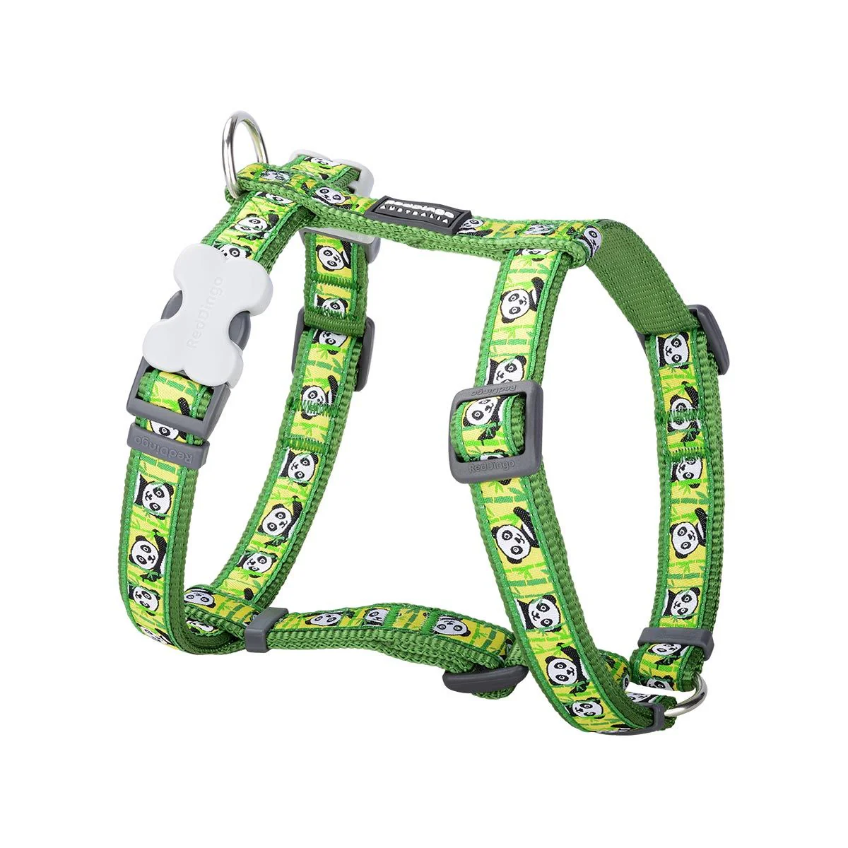 Red Dingo Dog Harness Panda Green