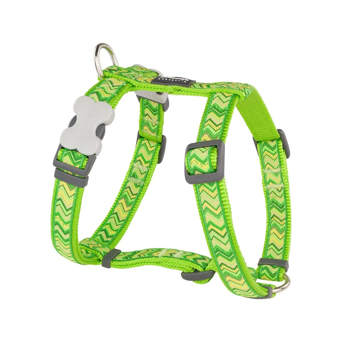 Red Dingo Dog Harness Pizzazz Lime Green - Image 6