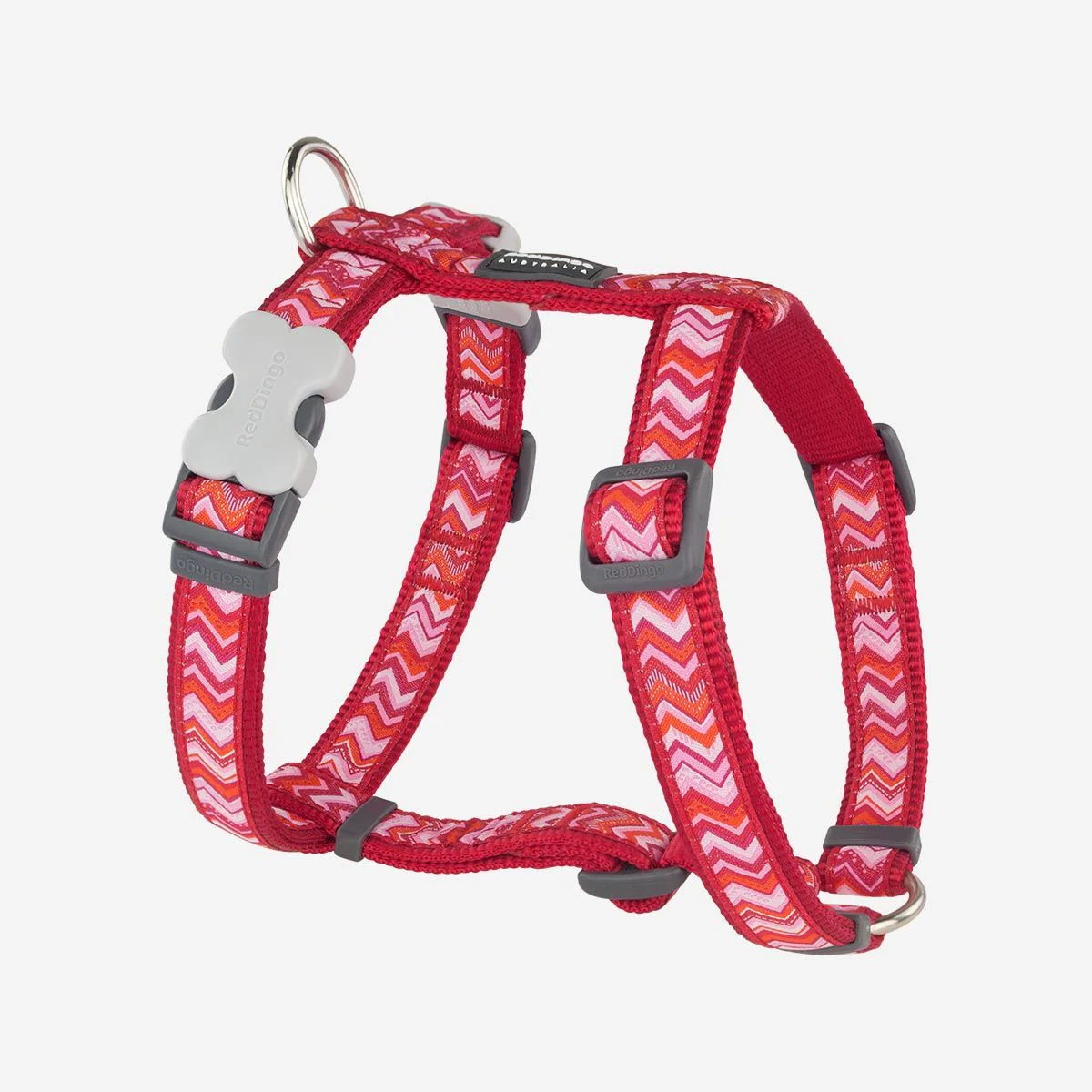 Red Dingo Dog Harness Pizzazz Red - Image 10