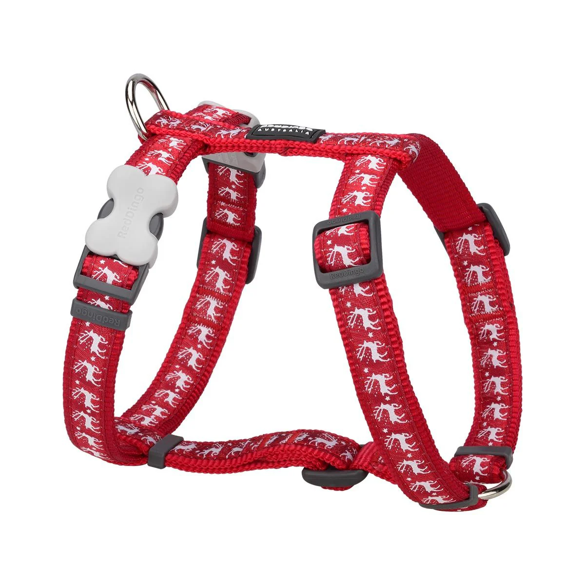 Red Dingo Dog Harness Reindeer Red - Image 3