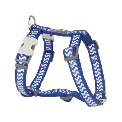Red Dingo Dog Harness Reflective Ziggy Dark Blue