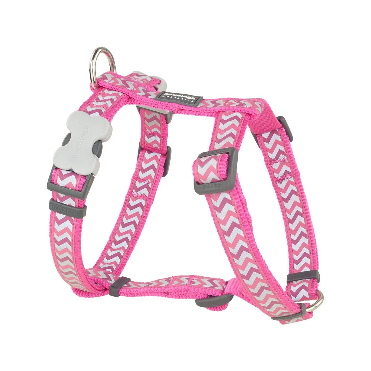 Red Dingo Dog Harness Reflective Ziggy Hot Pink - Image 10