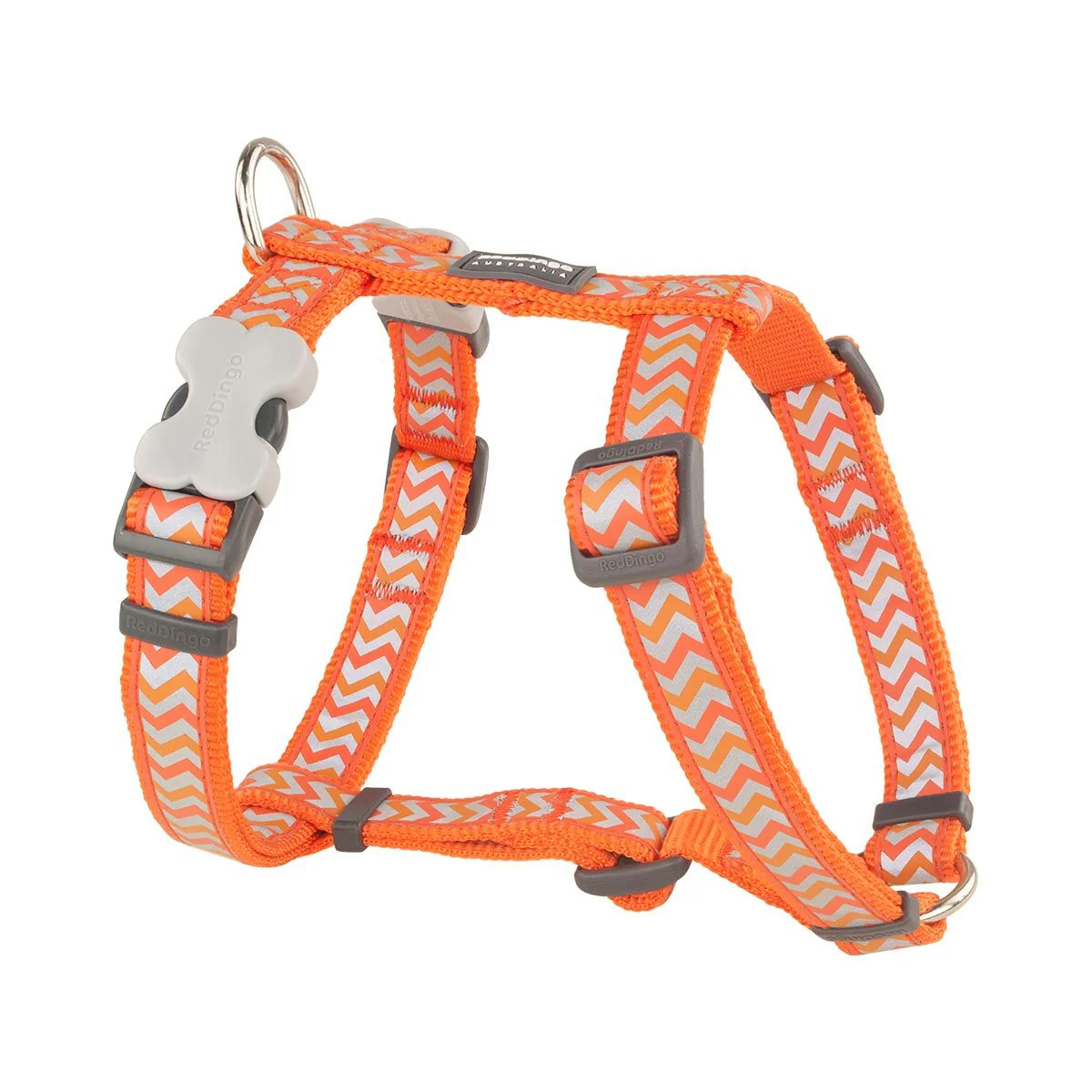 Red Dingo Dog Harness Reflective Ziggy Orange - Image 16