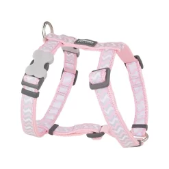 Red Dingo Dog Harness Reflective Ziggy Pink