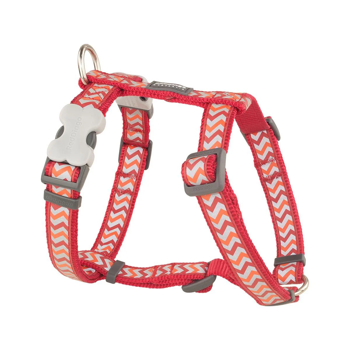 Red Dingo Dog Harness Reflective Ziggy Red - Image 13