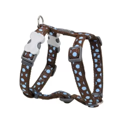 Red Dingo Dog Harness Blue Spots On Brown