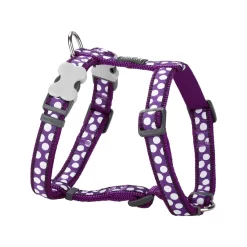 Red Dingo Dog Harness White Spots On Purple