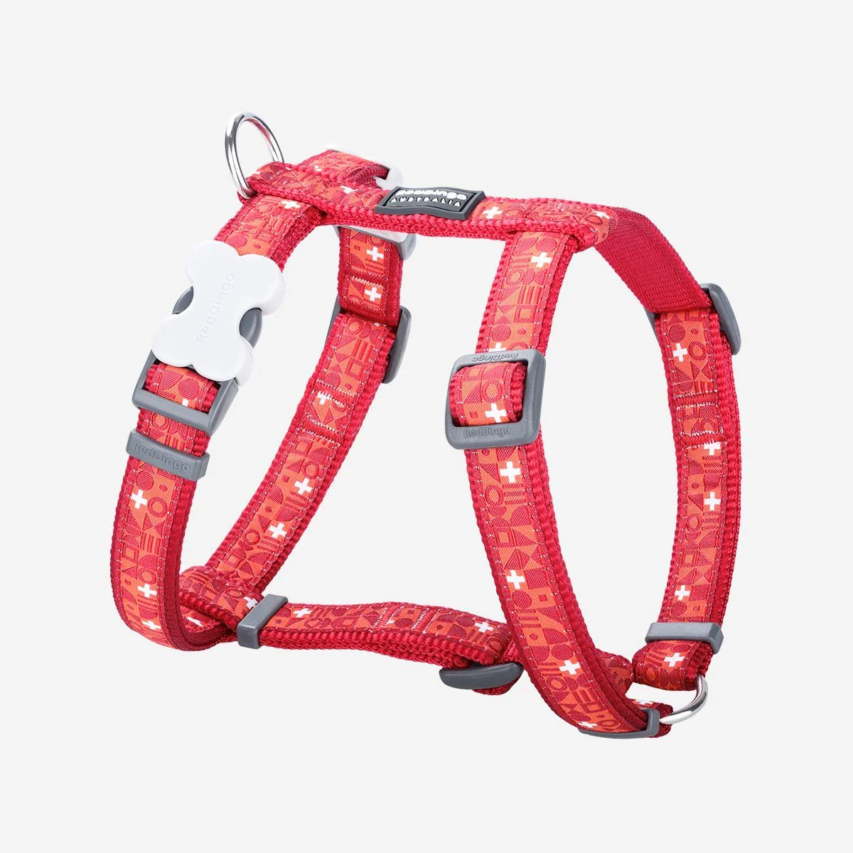 Red Dingo Dog Harness Swiss Cross Red - Image 16