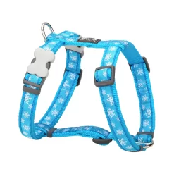 Red Dingo Dog Harness Snowflake Turquoise