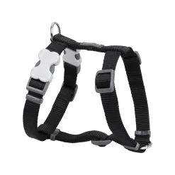 Red Dingo Dog Harness Plain Black